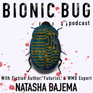Hey everyone, welcome back to Bionic Bug podcast! You’re listening to episode 39. This is your host Natasha Bajema, fiction author, futurist, and national security expert. I’m recording this episode on January 13, 2019. <br />
<br />
<br />
<br />
Thanks to the winter storm, you’re getting a bonus episode this weekend. <br />
<br />
<br />
<br />
Let’s talk tech! I have one more tech headline for you this weekend.<br />
<br />
<br />
<br />
<br />
“DARPA Thinks Insect Brains Might Hold the Secret to Next-Gen AI” published on Defense One on January 10.<br />
If you’ve read Bionic Bug, then you know why I love this headline.<br />
DARPA is soliciting “ideas on how to build computing systems as small and efficient as the brains of ‘very small flying insects.’”<br />
The new program is called the Microscale Biomimetic Robust Artificial Intelligence Networks program, or MicroBRAIN. Gotta love the acronym!<br />
“Understanding highly-integrated sensory and nervous systems in miniature insects and developing prototype computational models … could be mapped onto suitable hardware in order to emulate their impressive function.”<br />
Think about it. Much of AI has focused on developing systems that mimic the human brain. A human brain contains “between 60 to 70 billion interconnected neurons... By contrast, some insect brains contain less than 1,000 neurons, making them much easier map.<br />
Despite the smaller number of neurons, insects are capable of sophisticated activities, especially coordinated activities over thousands of individual insects. Think about how ants work together to build their mounds and tunnels or how certain insects swarm to devour a target.<br />
“DARPA will provide up to $1 million in funding to groups to create a physical model of insects’ neural systems, analyze how insects’ brains develop over time and design hardware platforms that mimic the neural structure of those brains.”<br />
“Responses to the solicitation are due Feb. 4, and the program is expected to launch April 3.”<br />
Since I read this article, I’ve been tinkering with the notion of a return of the beetles in the Lara Kingsley Series. I can’t make promises, but this idea of converging insects with AI has definitely lit a fire.<br />
<br />
<br />
<br />
<br />
Speaking of beetles, let’s turn to Bionic Bug. Last week, Lara got closer to uncovering Fiddler’s true intentions and tries to stop him. Let’s find out what happens next.<br />
<br />
<br />
<br />
The views expressed in this blog are those of the author and do not reflect the official policy or position of the National Defense University, the Department of Defense or the U.S. Government.