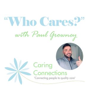 <description>&lt;p&gt;For the third episode of the &amp;quot;Who Cares?&amp;quot; podcast, Paul Growney, the CEO of &amp;apos;Caring Connections’ speaks to Katy Turner and Michelle Adamson. Katy and Michelle are both senior on-call supervisors for Caring Connections and two frontline care workers. They discuss the daily challenges faced by those caring for others during the COVID 19 outbreak.&lt;br/&gt;&lt;br/&gt;Due to the UK lockdown in April 2020, recording in the usual studio was not possible so the interview was recorded by Paul on location.&lt;br/&gt;&lt;br/&gt;For more information about Paul, Katy and Michelle, and Caring Connections, please check out their website:&lt;br/&gt;&lt;a href='https://www.caringconnections.org.uk/'&gt;https://www.caringconnections.org.uk&lt;/a&gt;&lt;br/&gt;and please follow them on Social Media&lt;br/&gt;&lt;a href='https://www.facebook.com/caringconnect1'&gt;https://www.facebook.com/caringconnect1&lt;/a&gt;&lt;br/&gt;&lt;a href='https://twitter.com/caringconnect1'&gt;https://twitter.com/caringconnect1&lt;/a&gt;&lt;br/&gt;&lt;a href='https://www.instagram.com/caringconnections'&gt;https://www.instagram.com/caringconnections&lt;/a&gt;&lt;br/&gt;&lt;br/&gt;Recorded 16.04.2020 on location by Paul Growney.&lt;br/&gt;Produced by &lt;a href='https://www.bigcloudproductions.com'&gt;Big Cloud Productions&lt;/a&gt;.&lt;br/&gt;&lt;br/&gt;#hiddenheroes #covid19 #coronavirus #careworkers #caringconnections&lt;/p&gt;&lt;p&gt;&lt;a rel="payment" href="https://www.justgiving.com/caring-connections"&gt;Support the show&lt;/a&gt;&lt;/p&gt;</description>