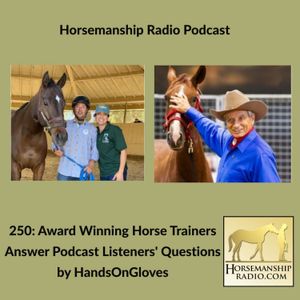 250: Award Winning Horse Trainers Answer Podcast Listeners' Questions by HandsOnGloves