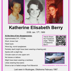 MISSING: Katherine Berry (Muskogee, Oklahoma)