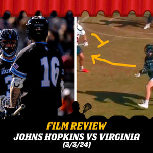 Johns Hopkins vs Virginia Lacrosse Highlights & Film Review (LaxFactor Film Review 3/2/24)