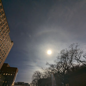Solar Eclipse, Montreal General Hospital, Montreal, Québec at 3.24pm on 8th April 2024 – by Suzie McCarthy