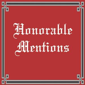 Honorable Mentions 4.9.19