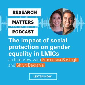 The impact of social protection on gender equality in low and middle-income countries