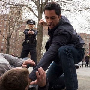 SVU: Amaro beats up that creep with the camera