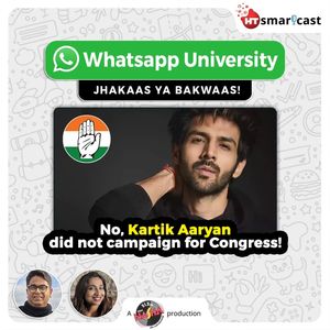 No, Kartik Aaryan did not campaign for Congress!