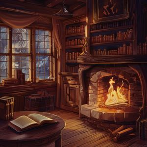 Reading by the Fire | Cozy Fireplace Ambience