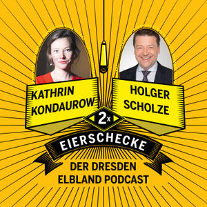 Kathrin Kondaurow und Holger Scholze auf Trabisafari in Dresden