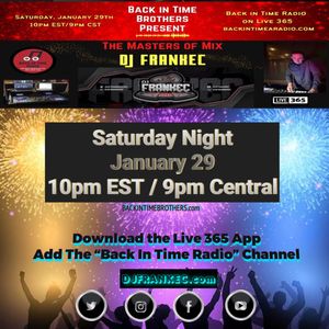 Back In Time Mix ( Vol. 2) by DJ FrankEC on Back In Time Radio 1-29-22