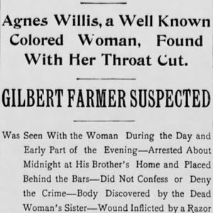 Agnes Willis: The Cherry Court Murder