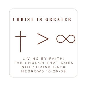 Hebrews 10:26-38 - Christ Is Greater: Living By Faith - The Church That Does Not Shrink Back