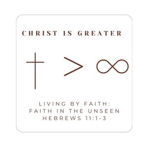 Hebrews 10:39-11:3 - Christ Is Greater: Living by Faith - Faith in the Unseen