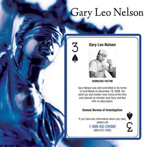 3 of Spades: Gary Leo Nelson, KS Deck