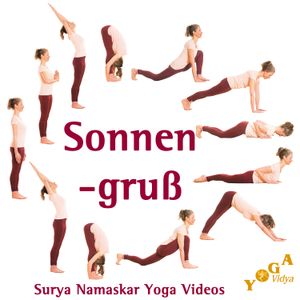 Verbessere deinen <a href="https://www.yoga-vidya.de/yoga-anfaenger/yoga-uebungen/yoga-sonnengruss.html">Sonnengruß</a> mit diesem Video mit vielen ganz genauen Anweisungen, inklusive Demonstration in Zeitlupe. Im Hintergrund reitet <a href="https://www.yoga-vidya.de/Bilder/Galerien/Durga.html">Durga</a> auf einem Tiger.<br />